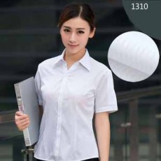 เสื้อเชิ้ตแขนสั้น ทำงานแฟชั่นเกาหลีผู้หญิงไซส์คนอ้วนใหญ่พิเศษ นำเข้า ไซส์S-5XL สีขาว - พรีออเดอร์KD1310 ราคา1150บาท